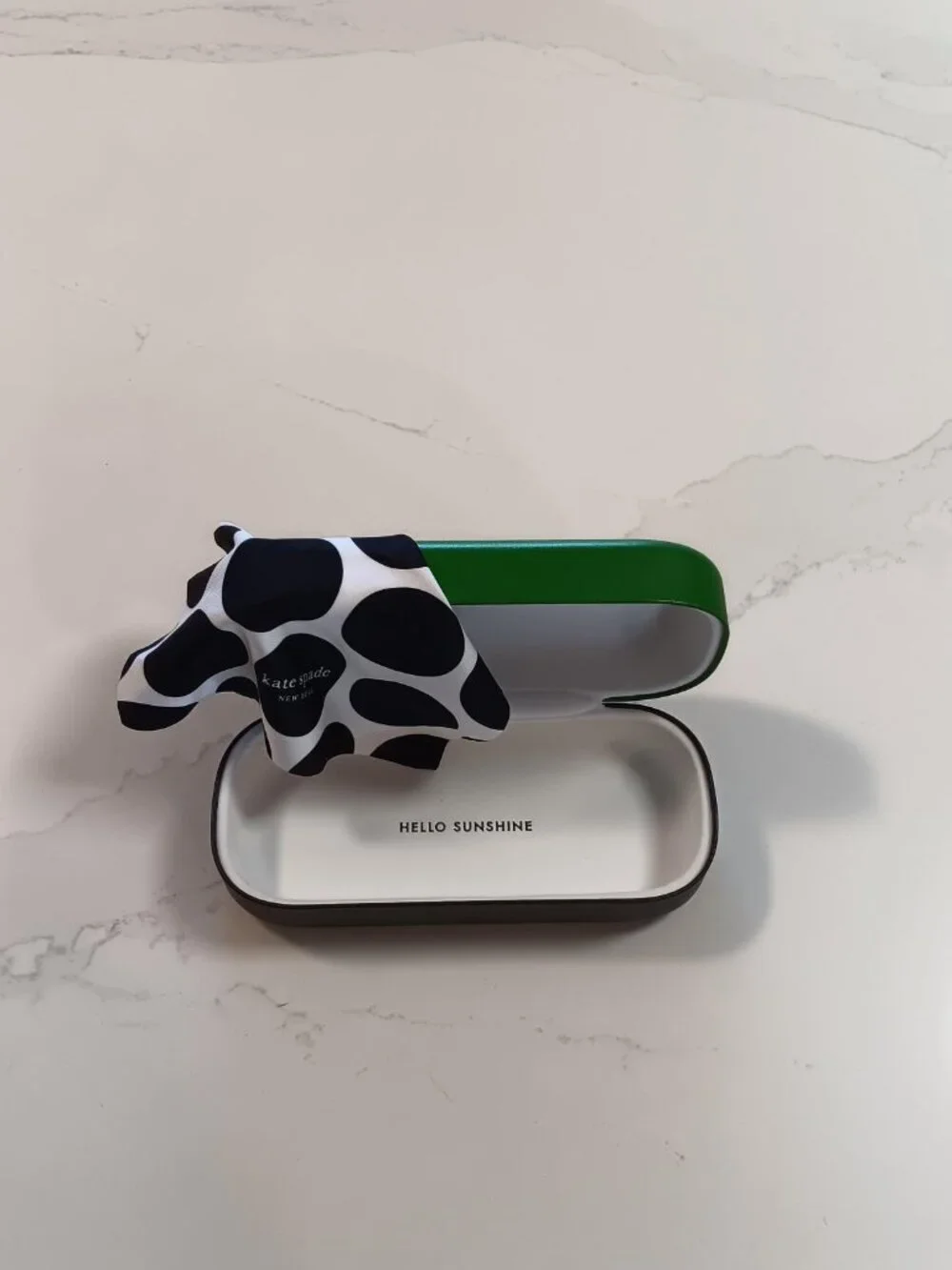 KATE SPADE Sunglass or Eyeglass Case Hinged Hardshell  NEW